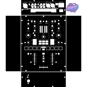 Numark Scratch Black DJ Mixer Skin