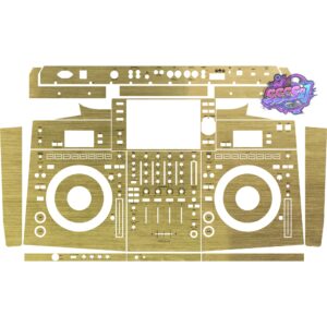 OPUS-QUAD Brushed Gold Gloss Integrated DJ System Skin