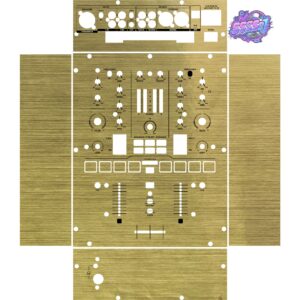 RANE Scratch Brushed Gold Gloss DJ Mixer Skin