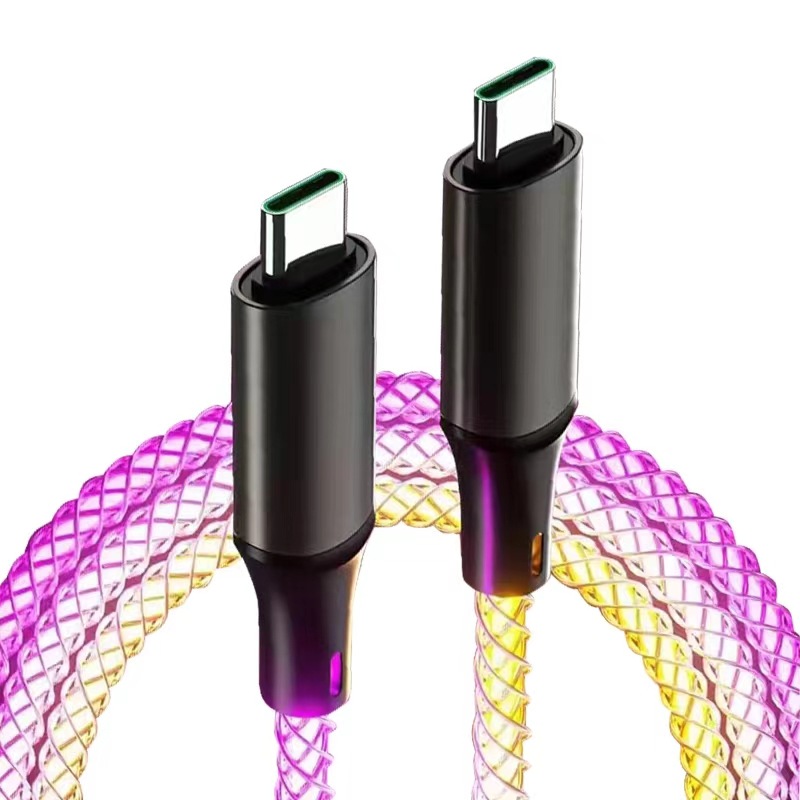 RGB breathing light gradient USB cable for DJ gear connector view 4