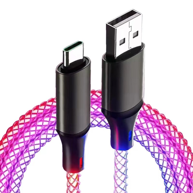 RGB breathing light gradient USB cable for DJ gear connector view 5