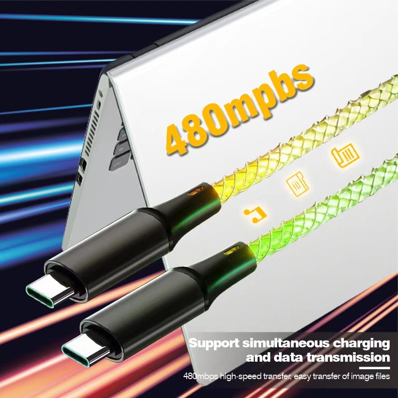 RGB breathing light gradient USB cable for DJ gear detail view 8