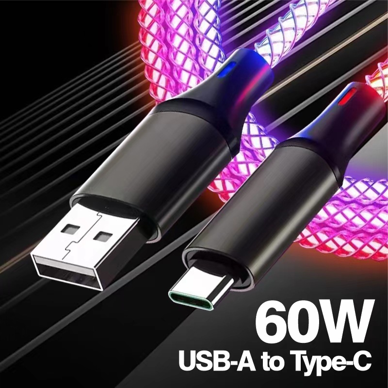 RGB breathing light gradient USB cable for DJ gear main view 2