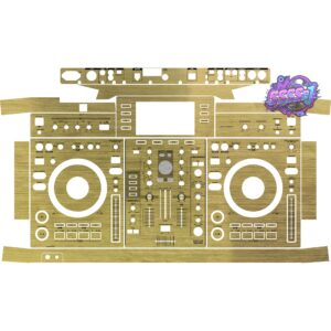 XDJ-RX Brushed Gold Gloss Integrated DJ System Skin