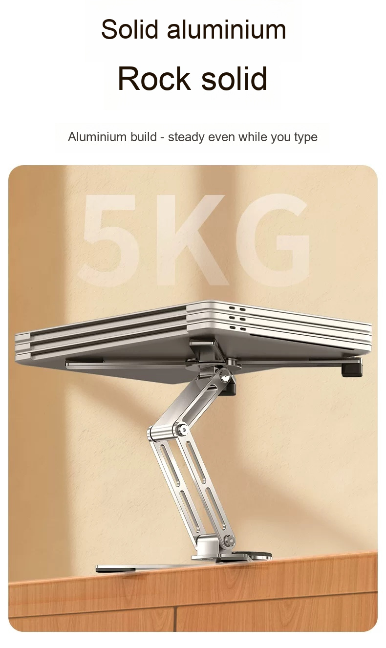 360° rotating foldable laptop stand - detail 4