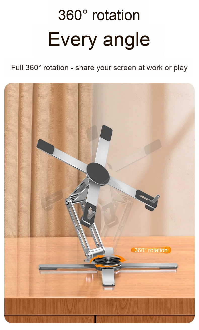 360° rotating foldable laptop stand - detail 5