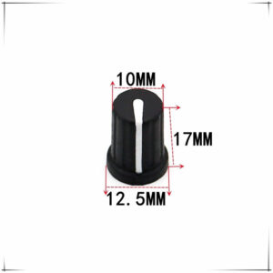 Pioneer DJ Mixer Rubber Knob Cap - 6 mm D-Shaft, 10 / 12.5 x 17 mm