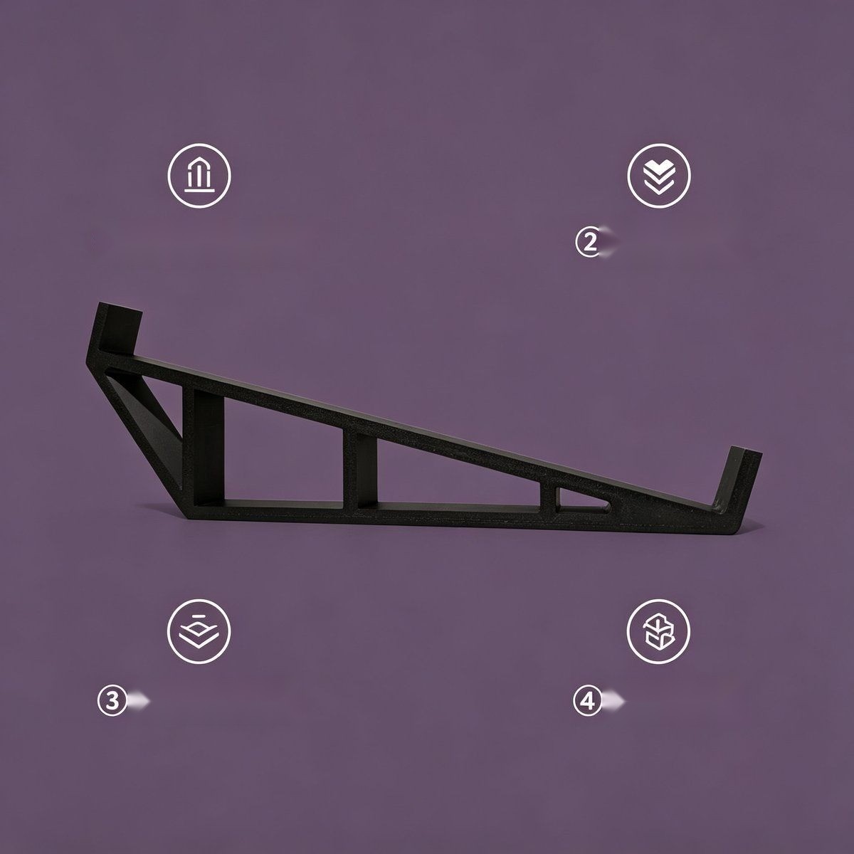 NI Traktor Kontrol S3 Stand - Ergonomic 15 Degree Desktop Riser - alternate view